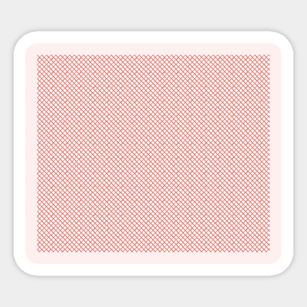 Diamonds - Living Coral Sticker by NolkDesign